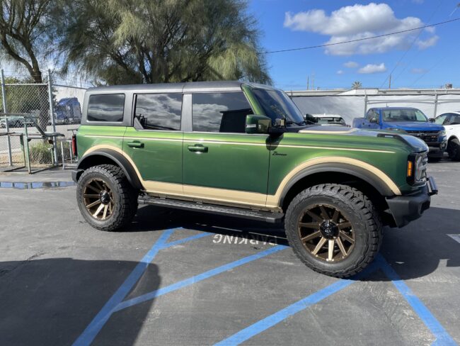 Bronco1 Ford Bronco hard top by Rally Tops on a 2021 four-door Bronco