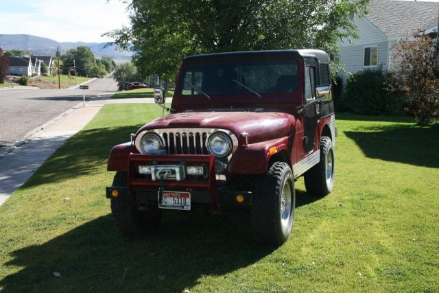 red jeep cj5 front grill